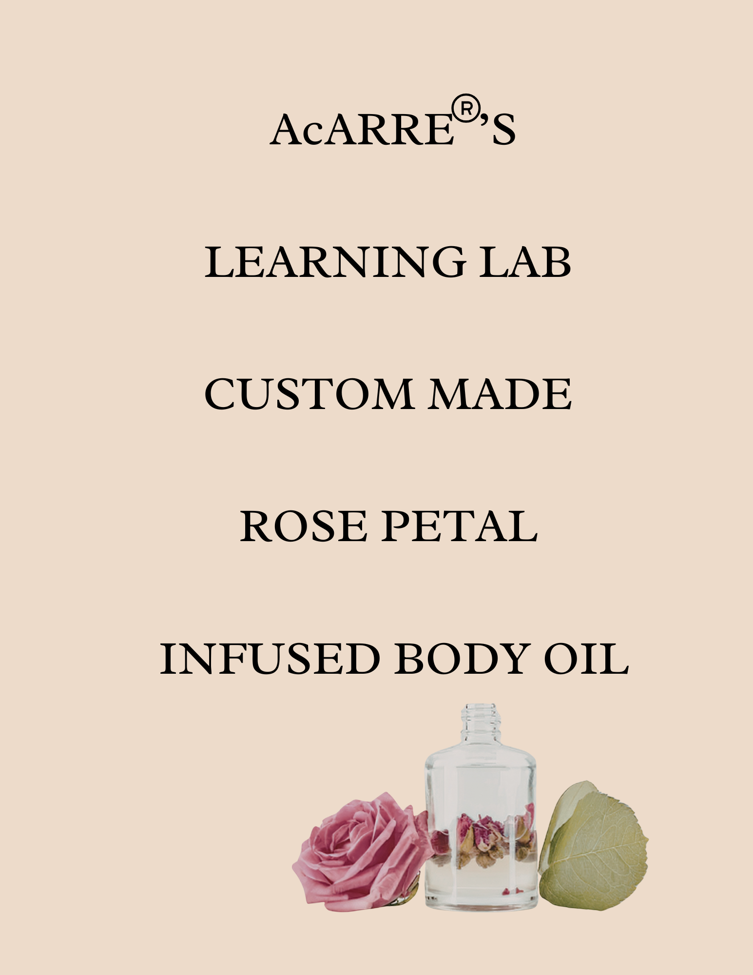 AcARRE's Learning Lab | Body Oil Bar